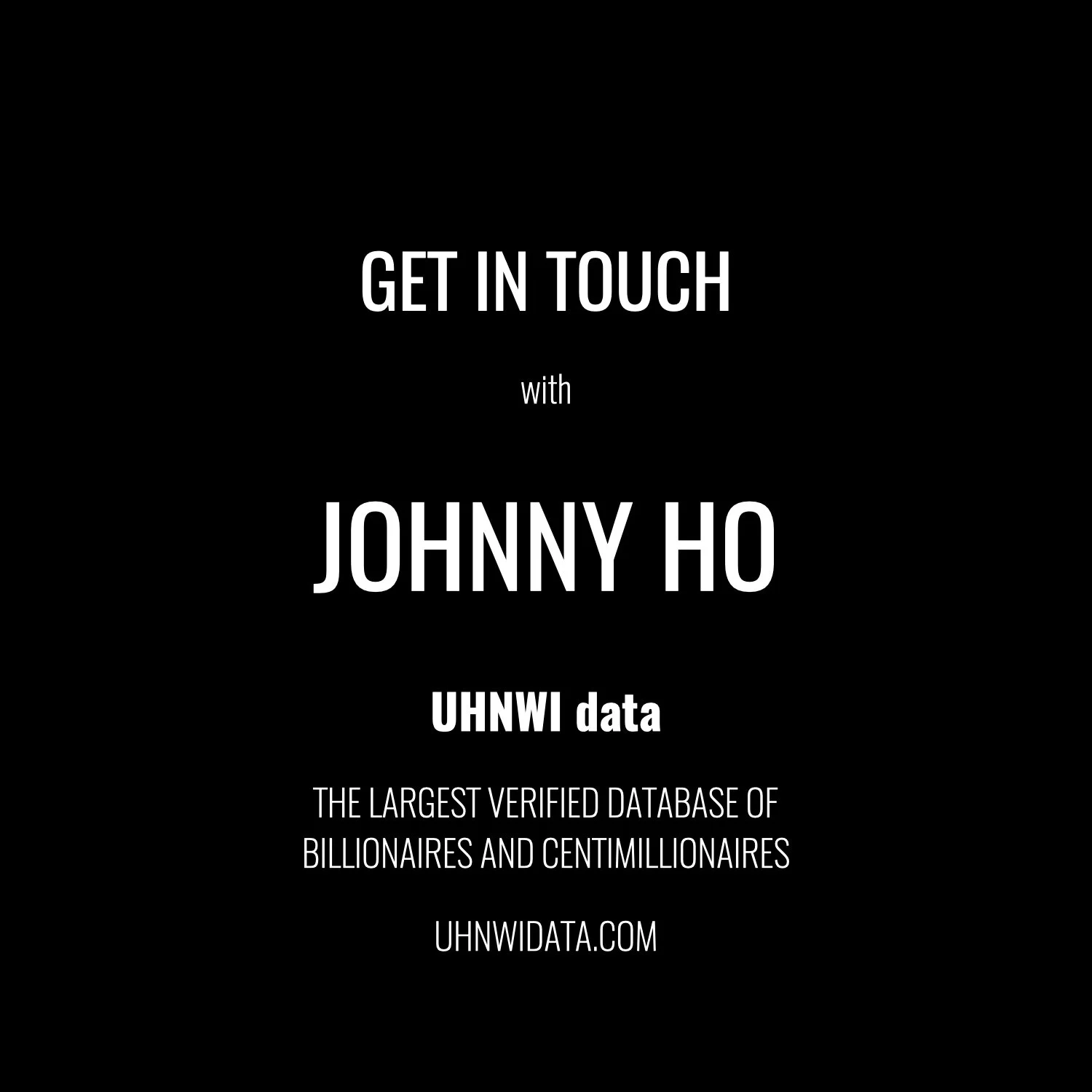 Johnny Ho | $1B+