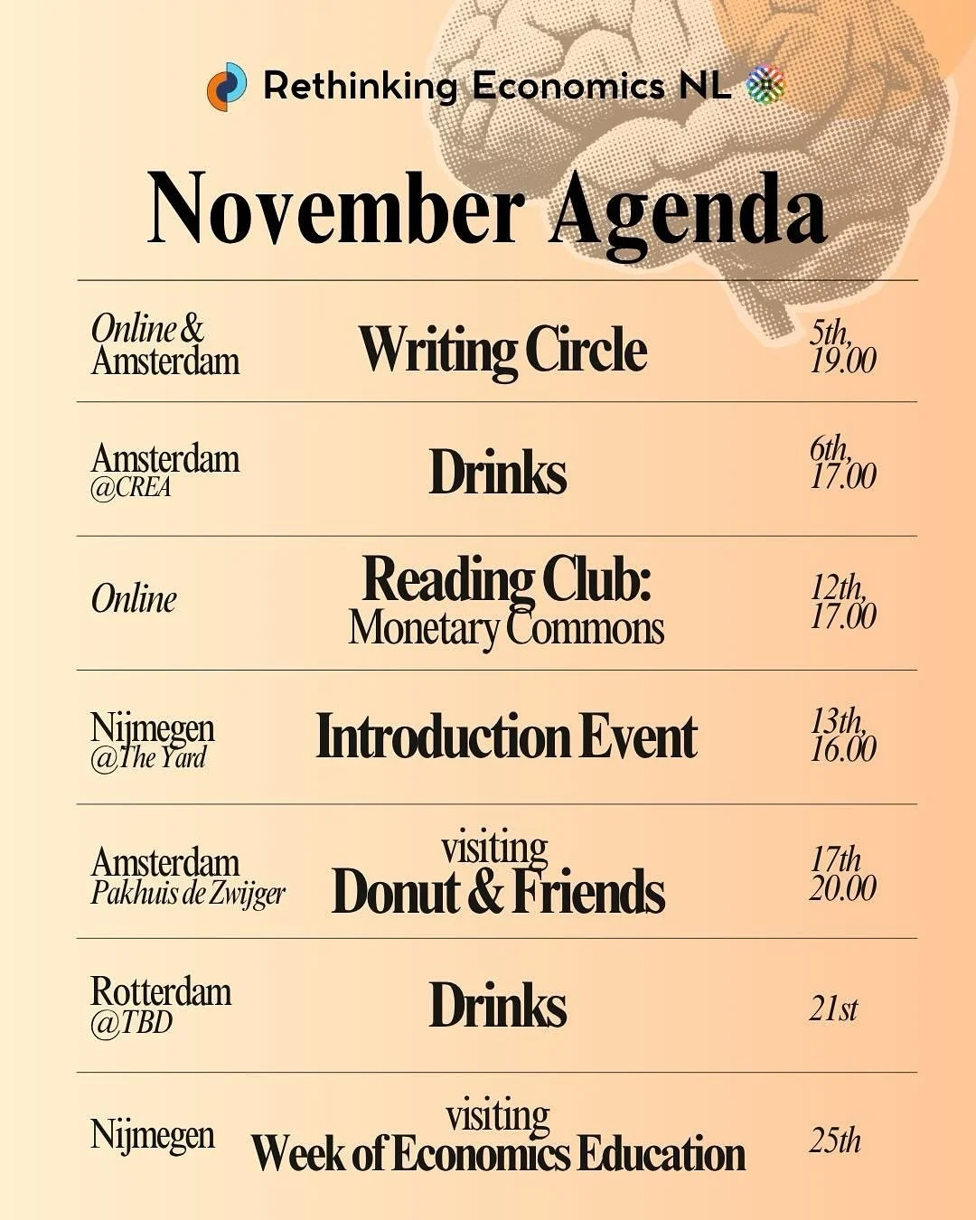 When do we see you in November? 🍁