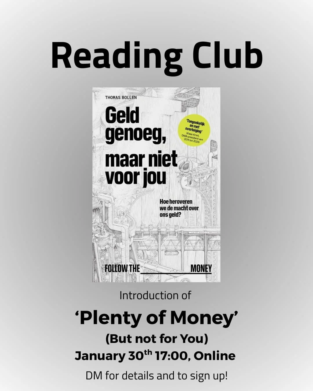 Reading Club "Plenty of Money but not for You"