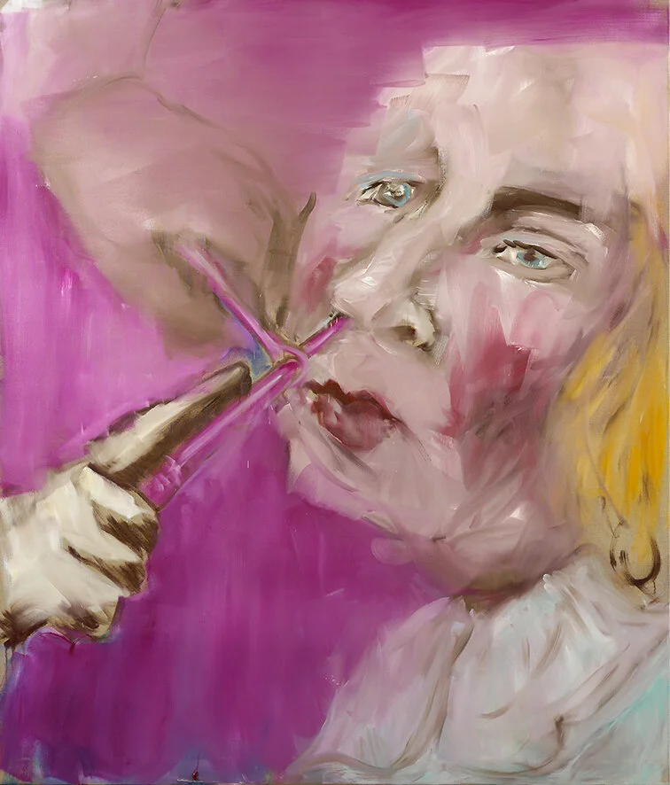 LES MÉLANCOLIQUES 6, 2006, oil on linen, 200x170 cm, Private collection