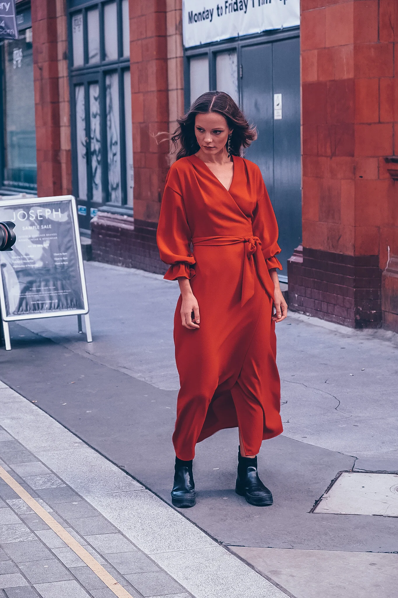 Autumn wrap dress by Cocoove