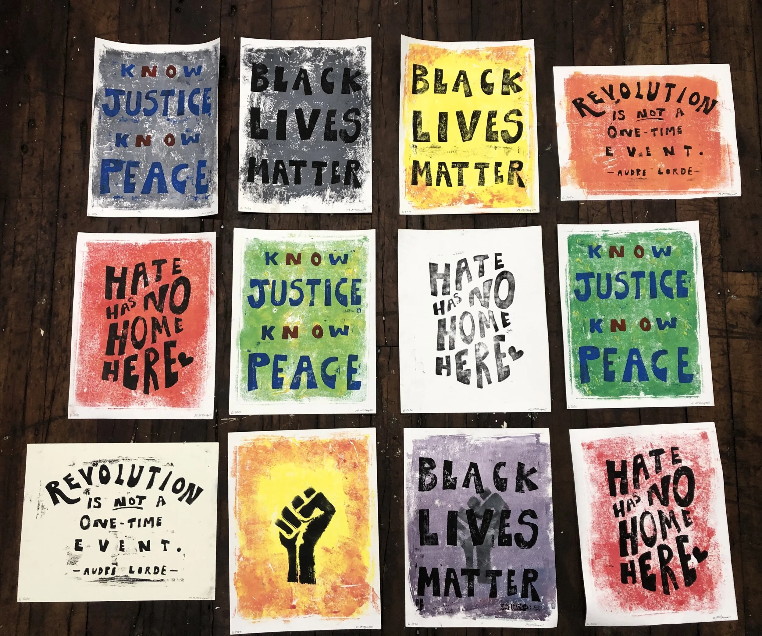 Relief Print Posters