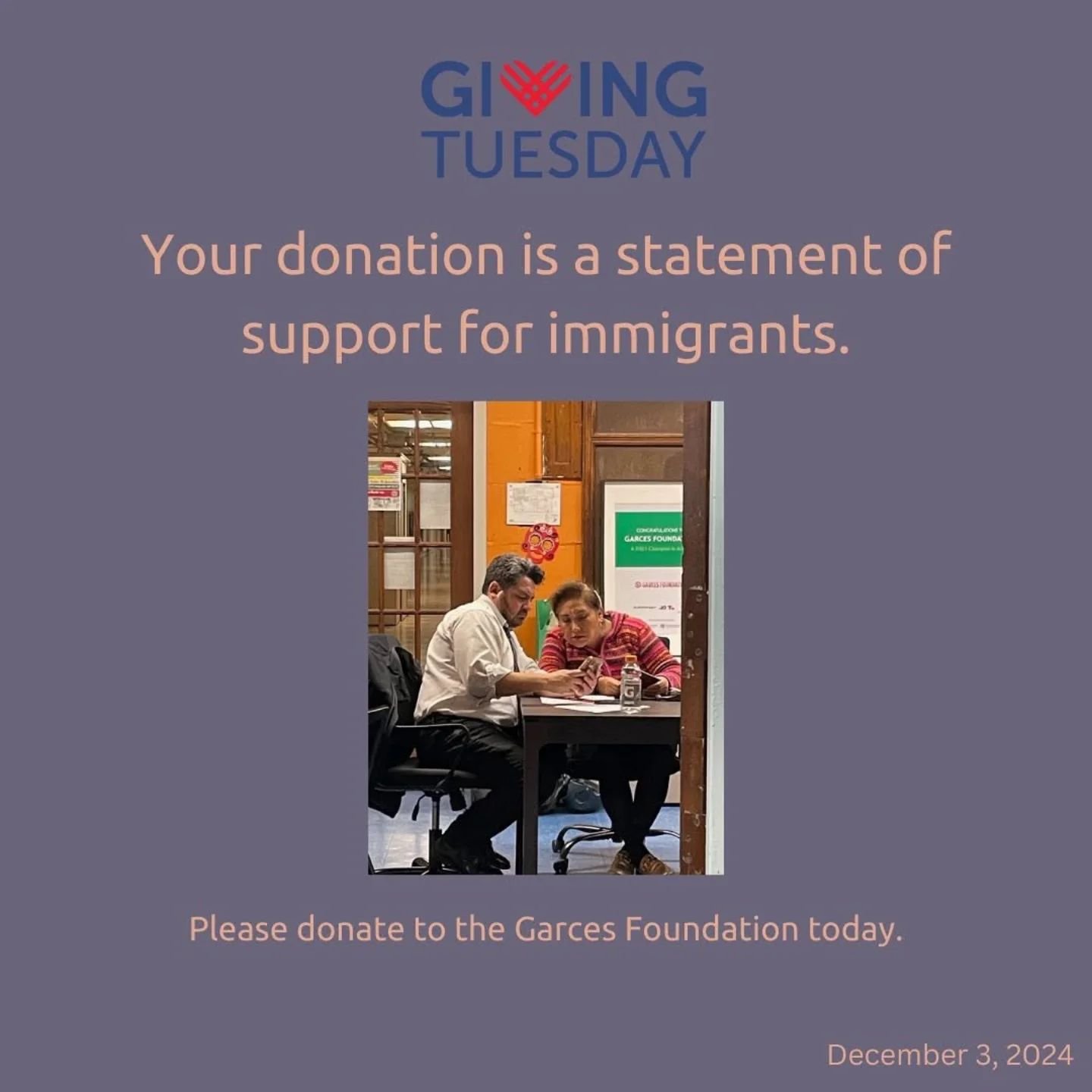 This Giving Tuesday, support the Garces Foundation and make a difference in the lives of immigrants.
 @garcesfoundation is a nonprofit organization dedicated to empowering Philly&rsquo;s immigrant community by providing free healthcare, education, fo
