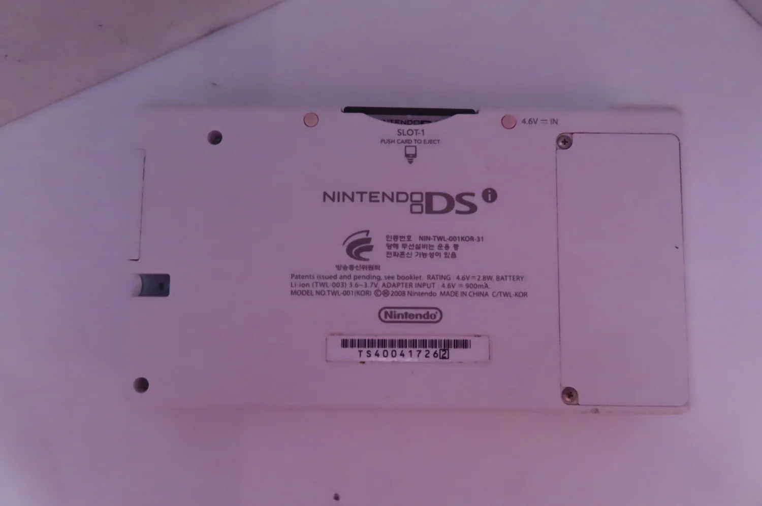 Nintendo Ds Dsi White Handheld Console System Twl 001 Preowned Works Great No Charger One Game Storage Finds 29