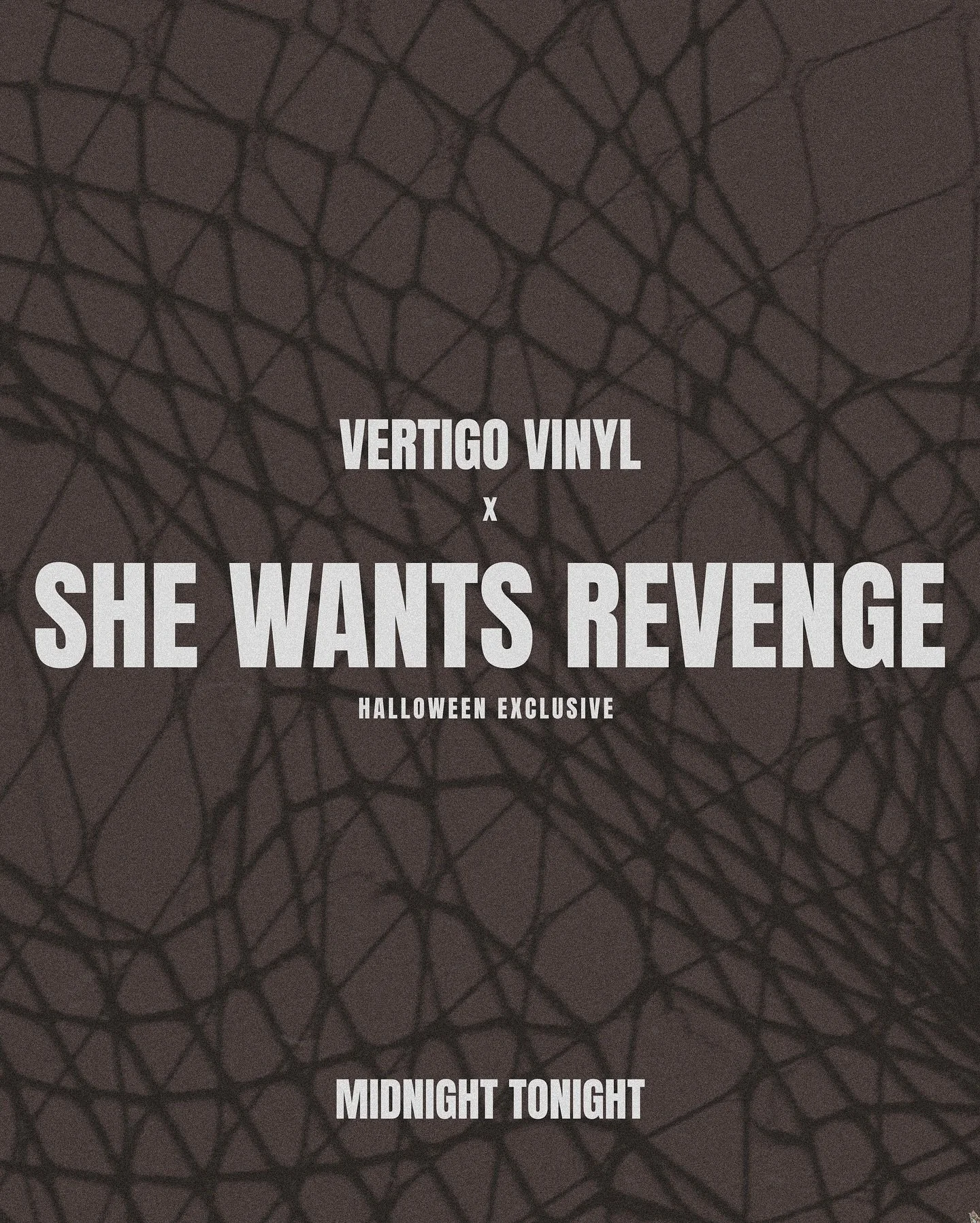 VV x She Wants Revenge // Halloween Exclusive 

First Ever Pressing // 100 Signed Copies 

@shewantsrevenge