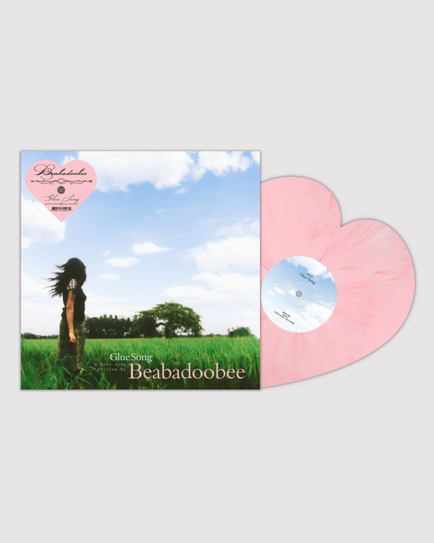 @vertigo.vinyl x @radvxz 

VV Exclusive: Glue Song / Glue Song (Featuring Clairo) by Beabadoobee

Pressed on a pink marble heart shaped vinyl with a 12&rdquo; jacket, this release is available for 7 days, or while supplies last. This release will be 