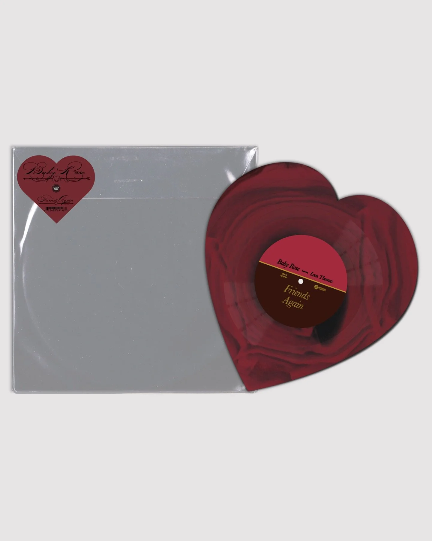 @vertigo.vinyl x @babyrosemusic 

VV Exclusive: Friends Again / Go by Baby Rose

After her new track with @leonthomas , VV presents, for Valentine&rsquo;s Day, &ldquo;Friends Again&rdquo; on a rose heart shaped vinyl single, this release is available