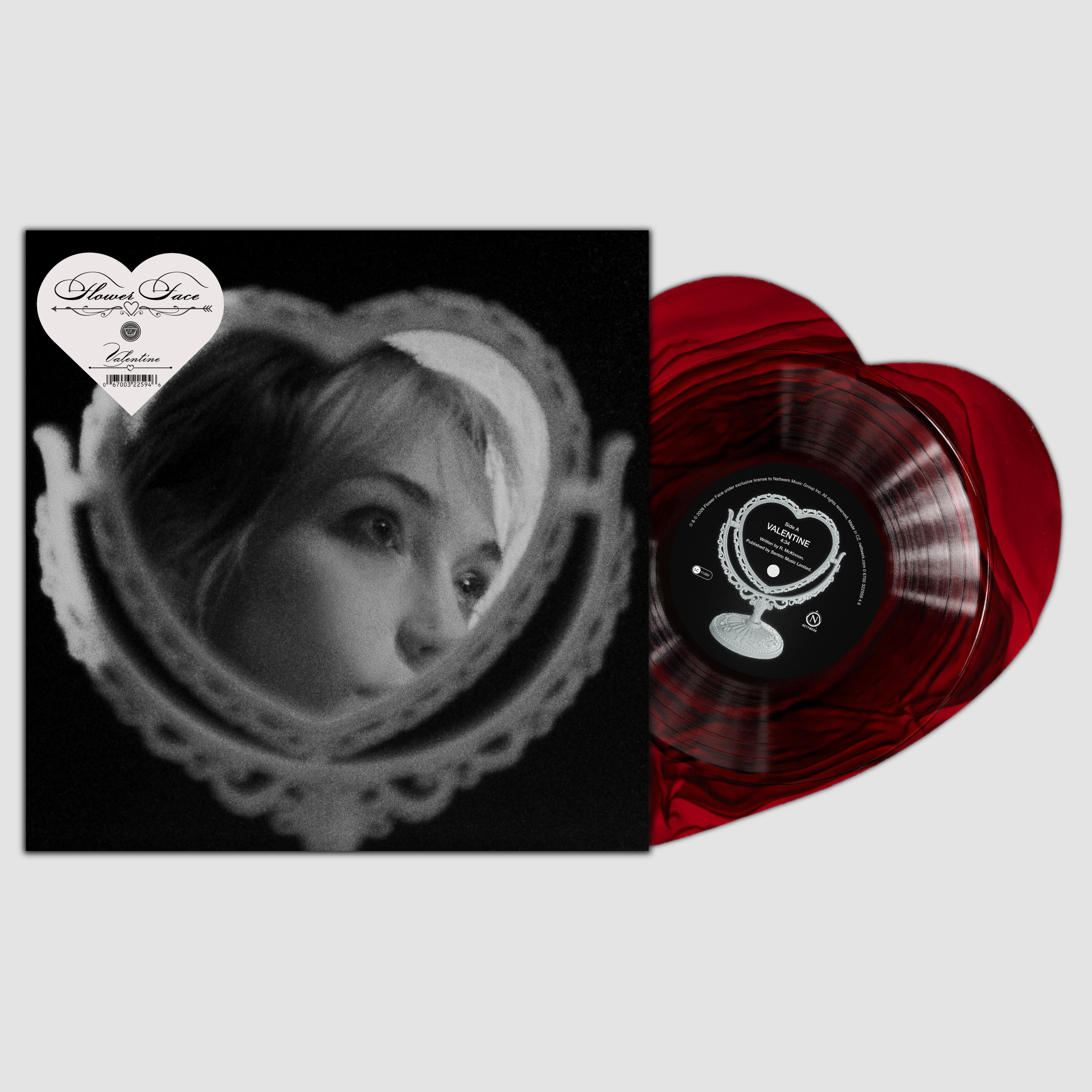 VV Exclusive: Valentine / Cornflower Blue- Flower Face