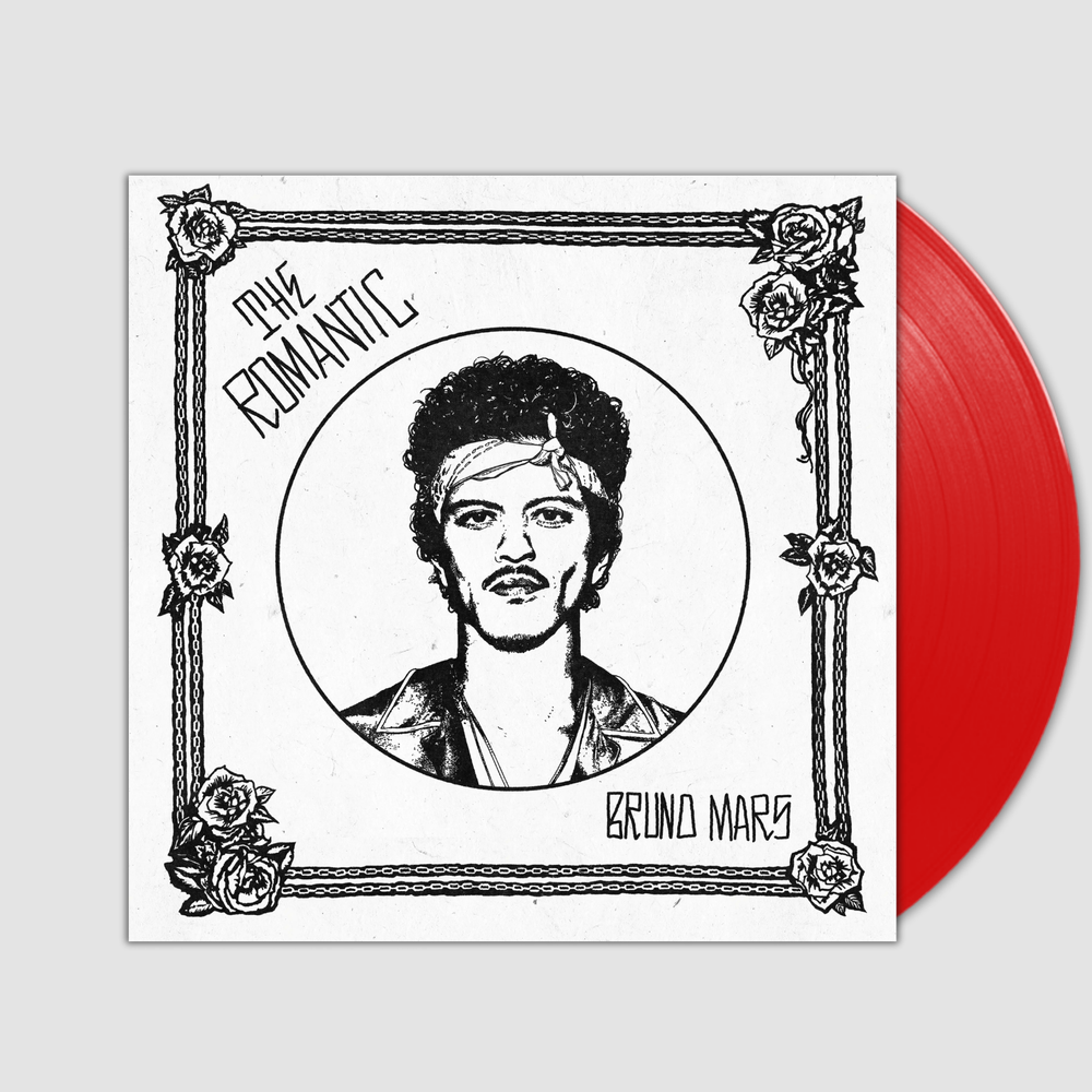 The Romantic- Bruno Mars Indie Exclusive Translucent Red Vinyl LP