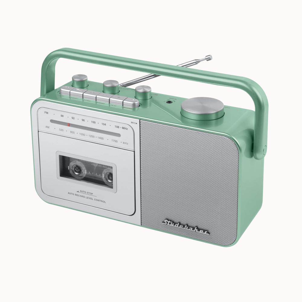 Studebaker SB2130RG Portable Cassette Player — Vertigo Vinyl