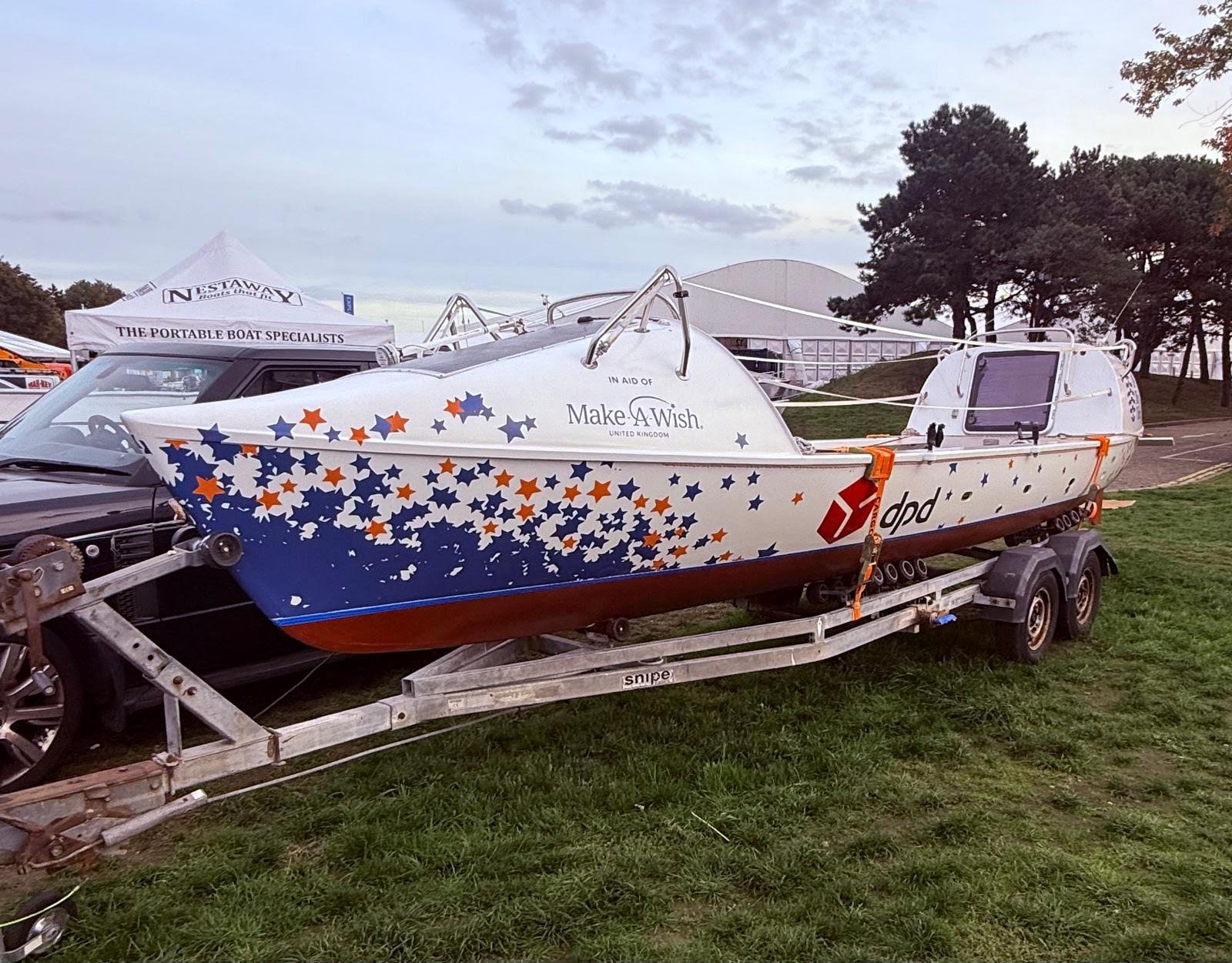 For Sale: Elizabeth – Adkins Class 4-Person Ocean Rowing Boat