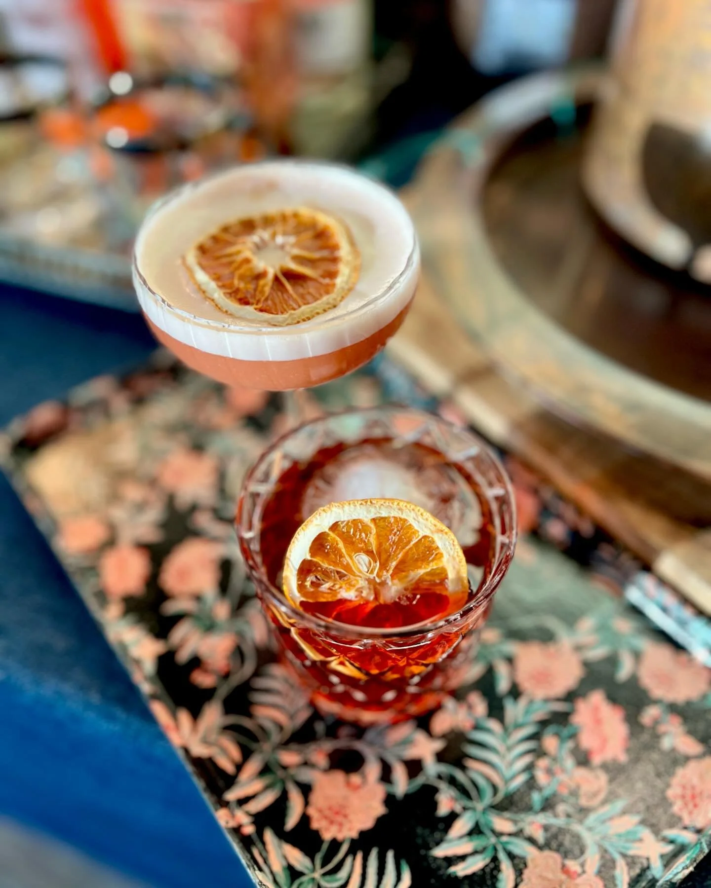 In honor of Negroni week we&rsquo;re having a Cold Brew Negroni (@modmetro888 recipe) and a Negroni Sour.  #negroni #negroniweek