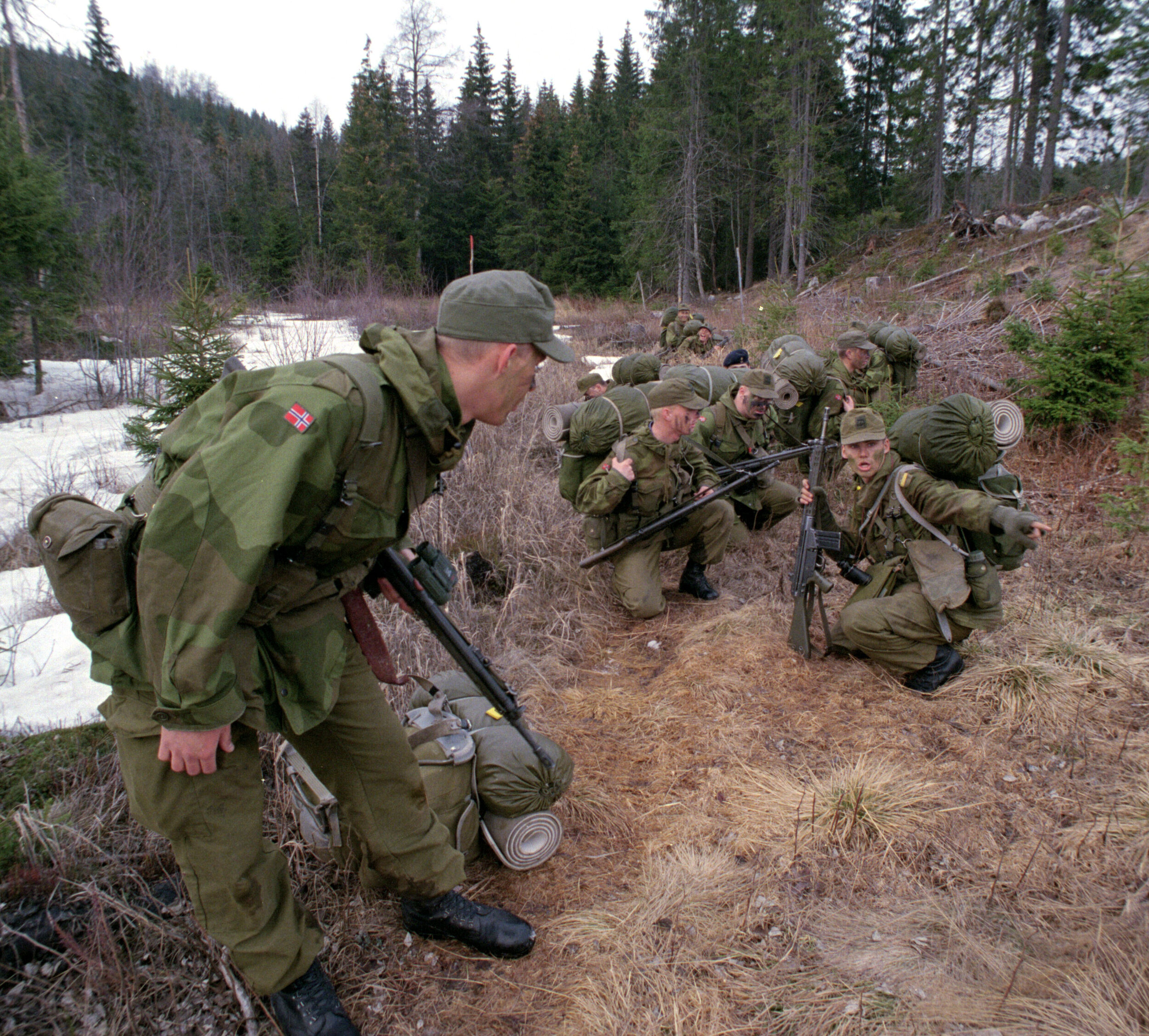  Norwegian King’s Guard on an exercise  