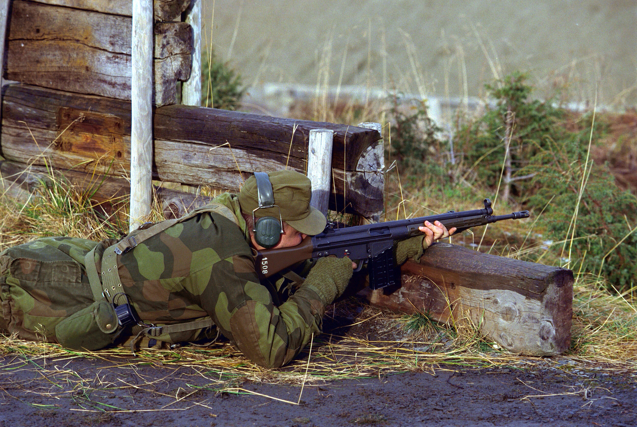  Trainee at basic rifle training, 1998 