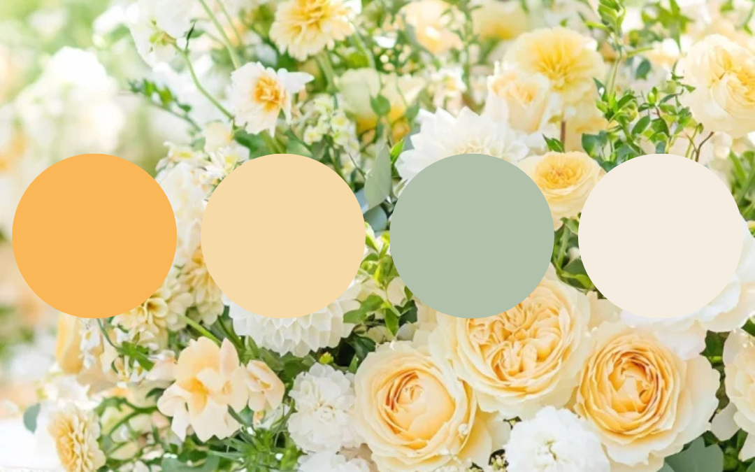butter and canary yellow wedding flowers