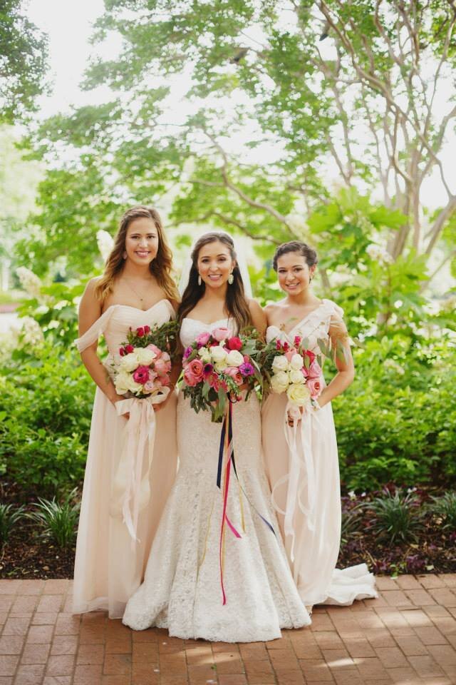 Beautiful Bride and Sisters