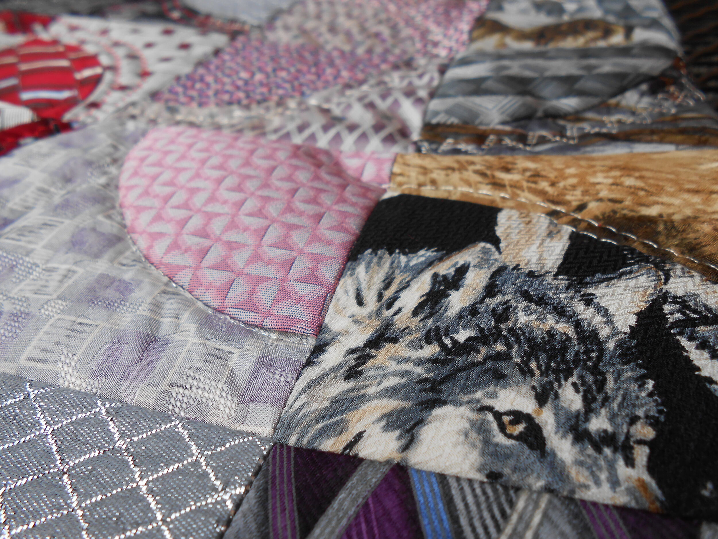 Necktie Quilted Wall Hanging