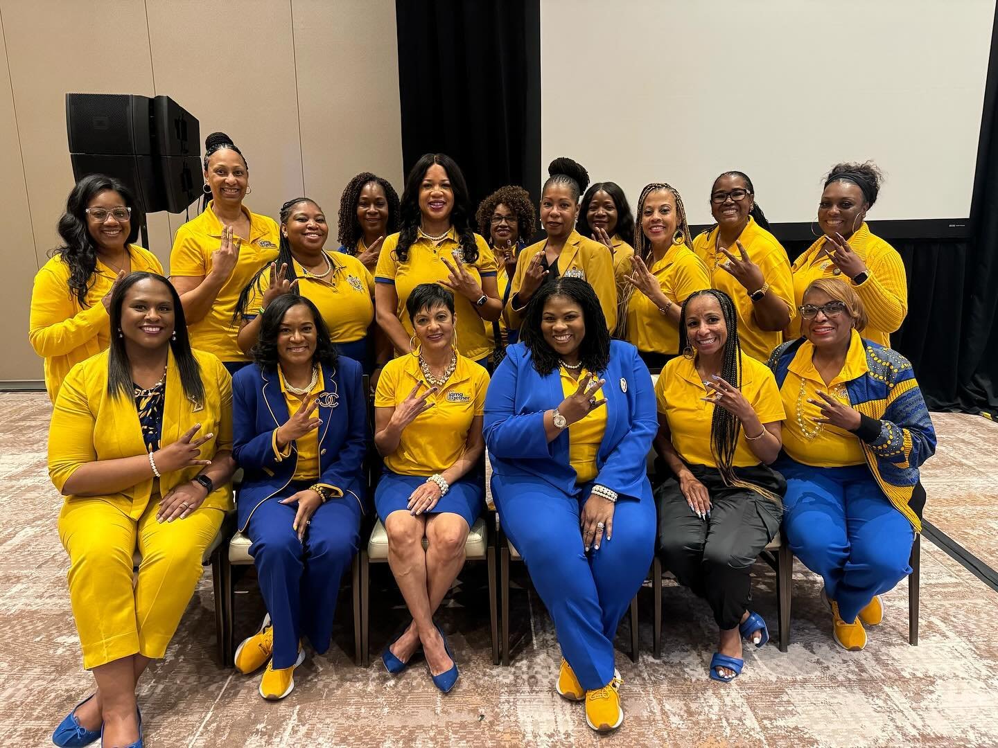 The Legendary Lambda Gamma Sigma - Pomona Valley Alumnae Chapter of Sigma Gamma Rho Sorority, Inc. checking in from the 72nd Western Region Conference in Las Vegas, NV. Here with our International Grand Basileus @sgrho25igb along with more Internatio