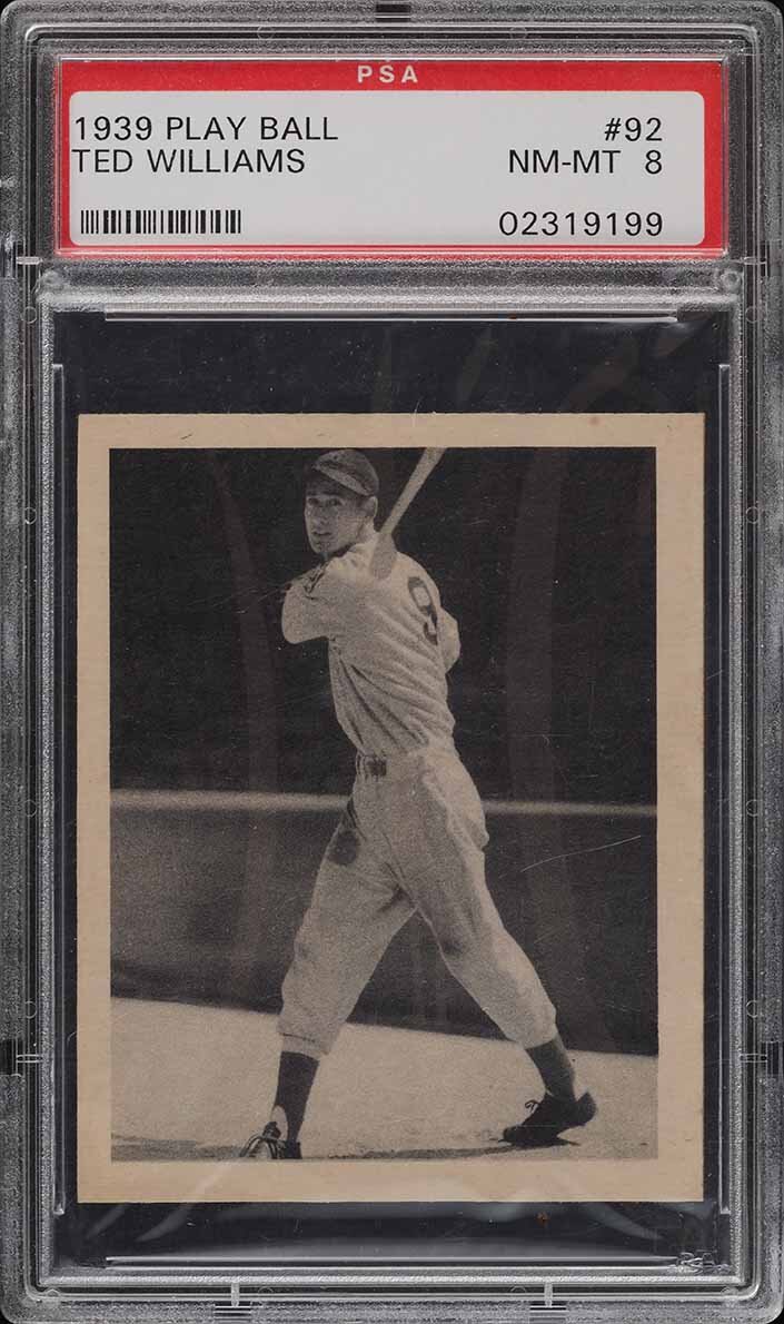 1939 Play Ball Ted Williams ROOKIE RC #92 PSA 8 NM-MT SIGN IN TO CONTACT PWCC</a>
