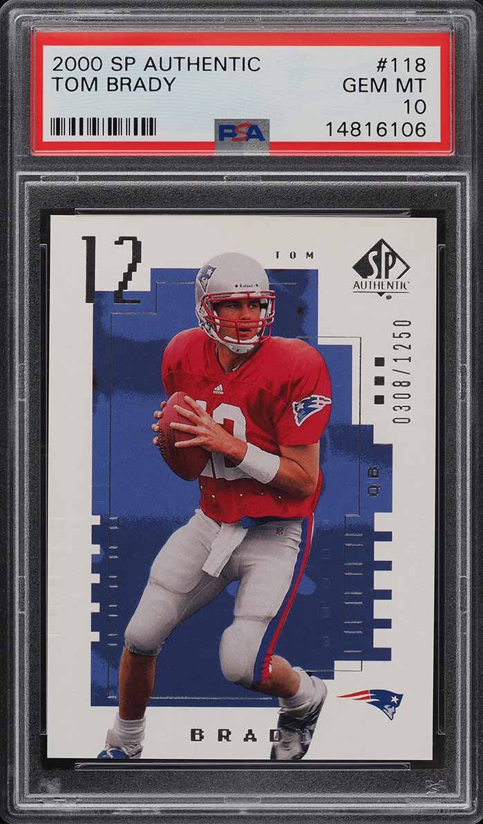 2000 SP Authentic Tom Brady ROOKIE RC /1250 #118 PSA 10 GEM MINT SIGN IN TO CONTACT PWCC</a>