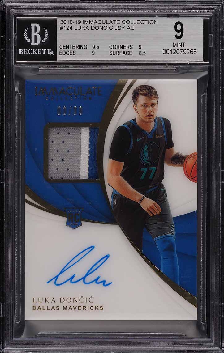 2018 Immaculate Collection Luka Doncic ROOKIE RC PATCH AUTO /99 #124 BGS 9 MINT SIGN IN TO CONTACT PWCC</a>
