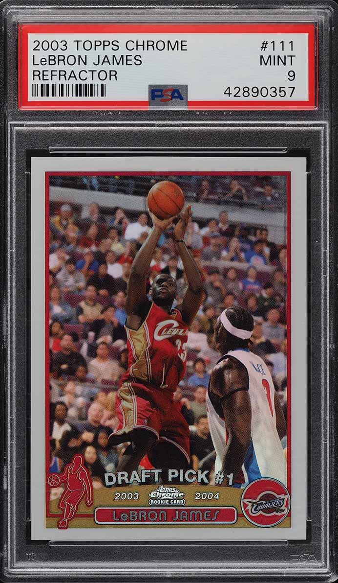 2003 Topps Chrome Refractor LeBron James ROOKIE RC #111 PSA 9 MINT SIGN IN TO CONTACT PWCC</a>