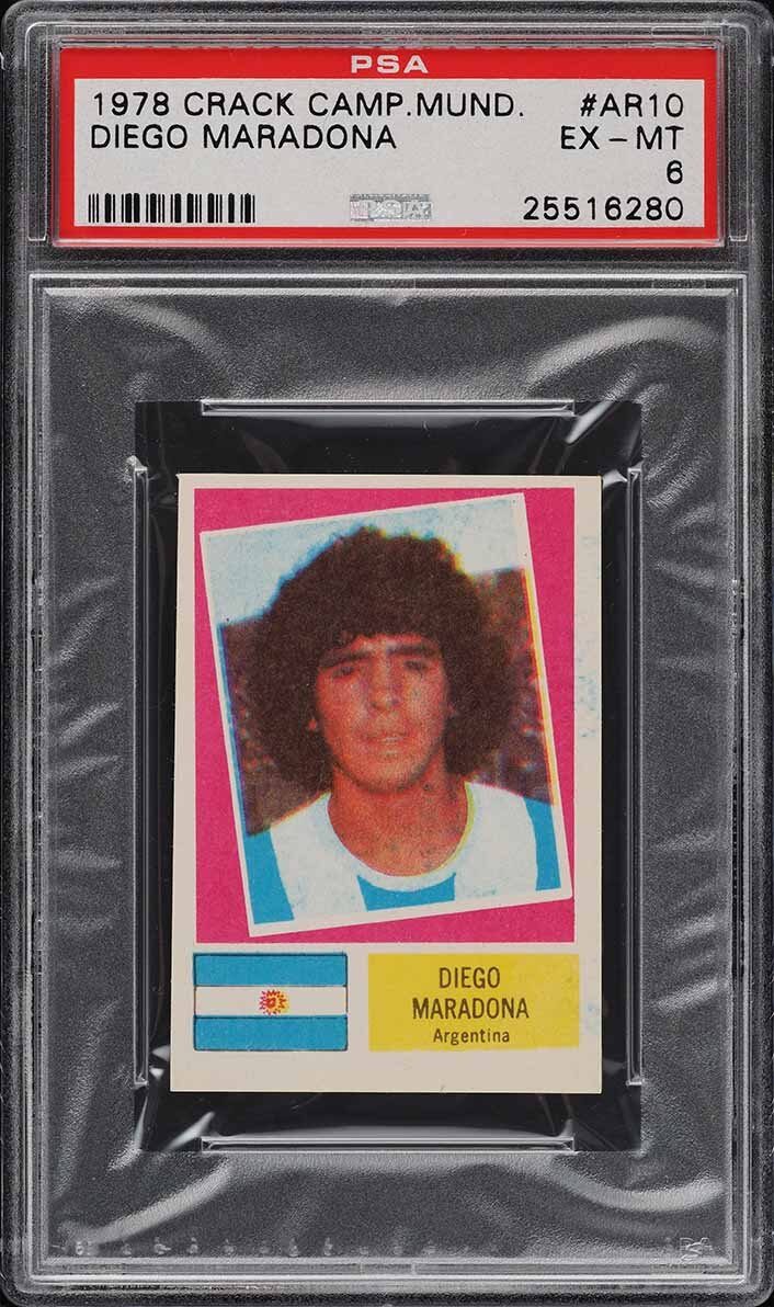 1978 Crack Campeonato Mundial Diego Maradona ROOKIE RC PSA 6 EXMTSIGN IN TO CONTACT PWCC</a>