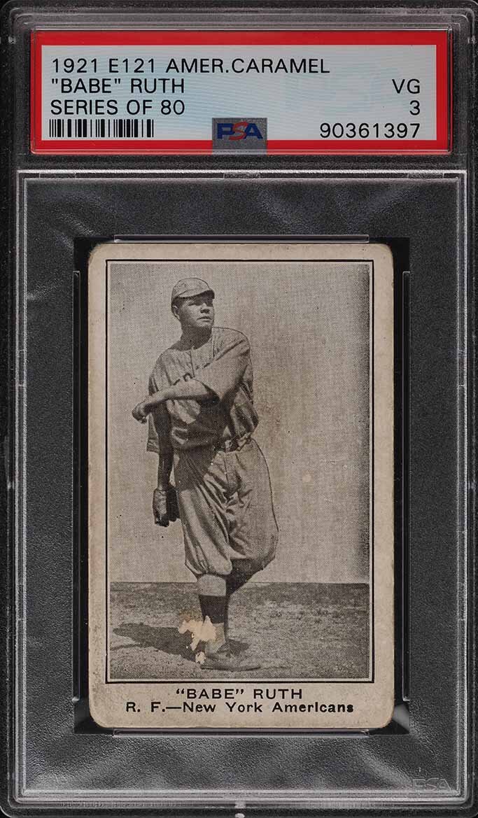 1921 E121 American Caramel Series Of 80 Babe Ruth PSA 3 VGSIGN IN TO CONTACT PWCC</a>