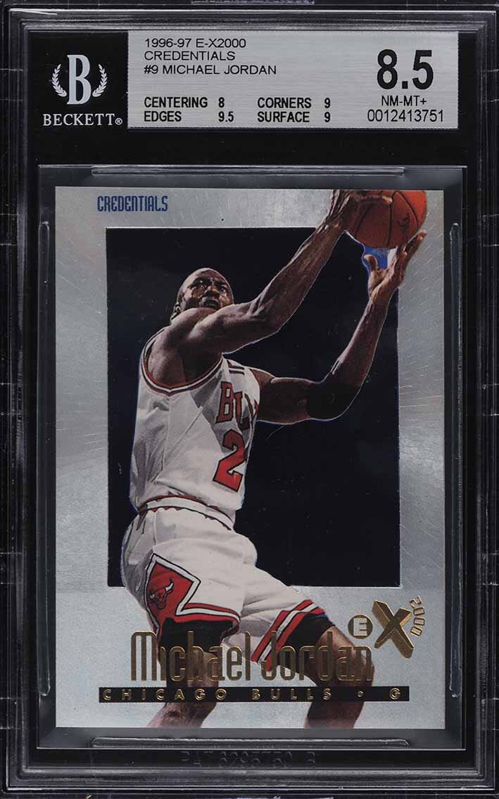 1996 SKYBOX E-X2000 CREDENTIALS MICHAEL JORDAN /499 #9 BGS 8.5 NM-MT+SIGN IN TO CONTACT PWCC</a>