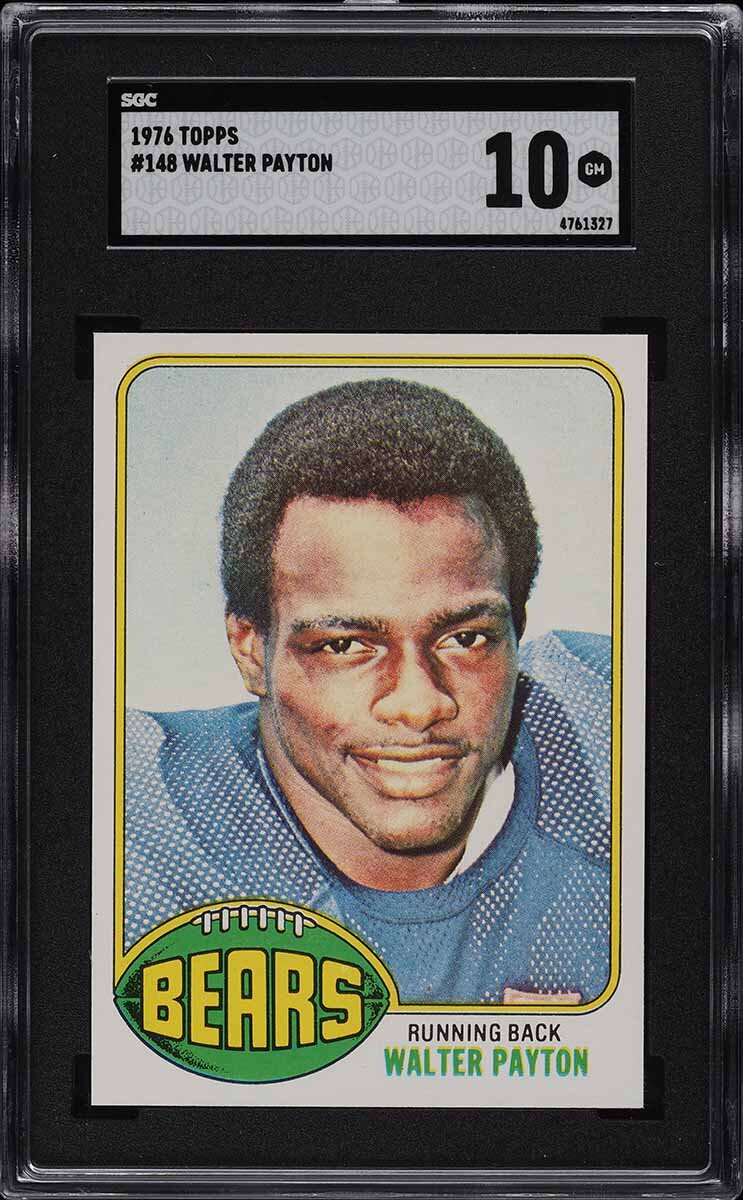 1976 TOPPS FOOTBALL WALTER PAYTON ROOKIE RC #148 SGC 10 GEM MINT (PWCC-E)
