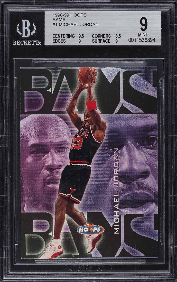 1998 HOOPS BAMS MICHAEL JORDAN /250 #1 BGS 9 MINT
