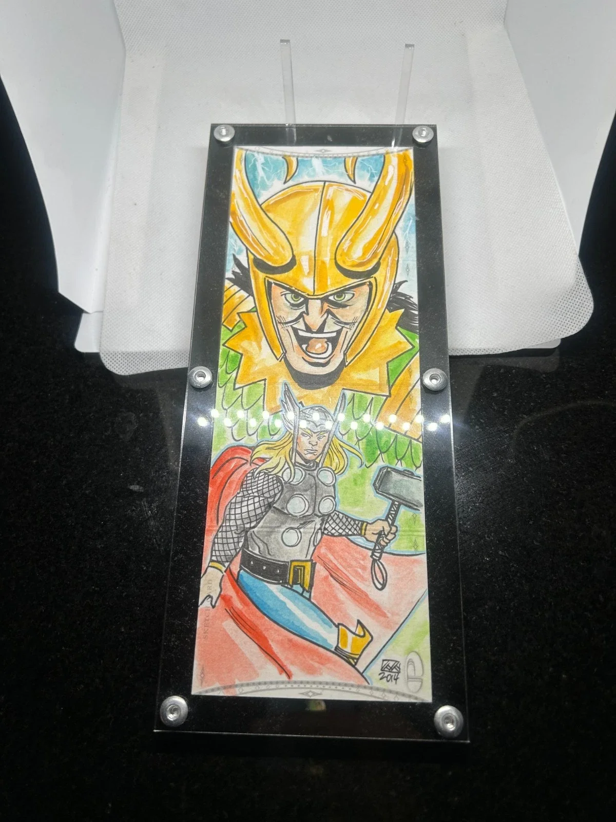 2014 Upper Deck Marvel Premier Quad-Panel Thor Sketch Card