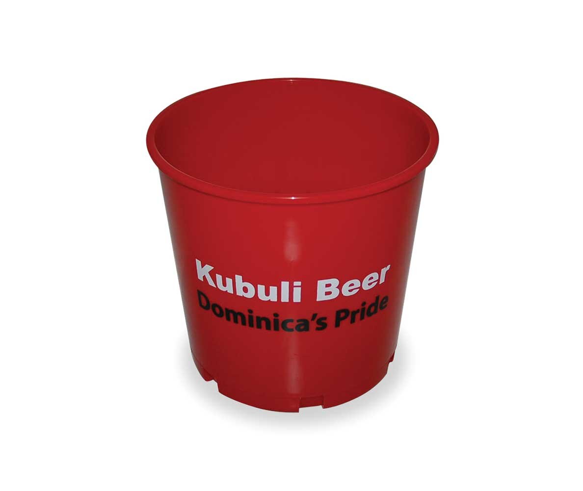 BBQ Time Personalized Red Metal Bucket