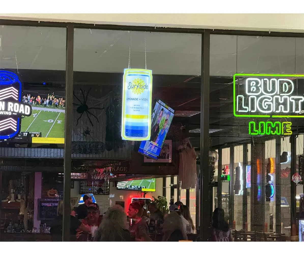 Surfside Vodka custom LED sign.