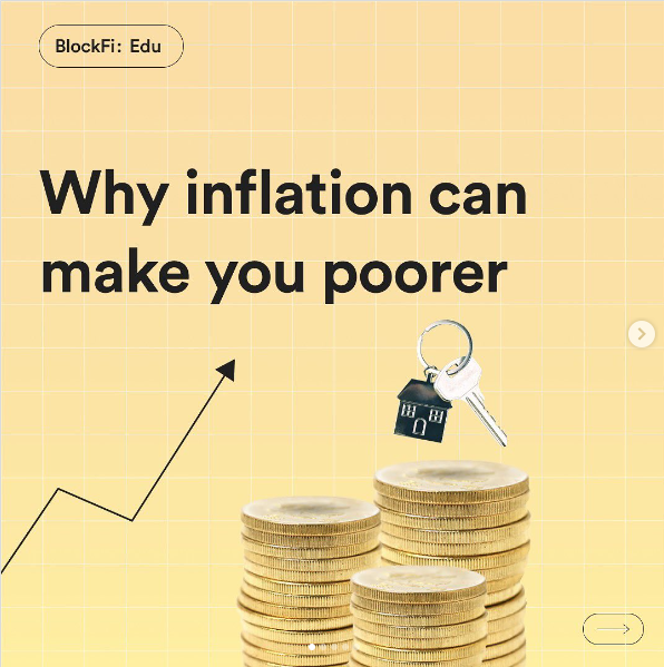 Instagram post on what inflation is and how it can affect you