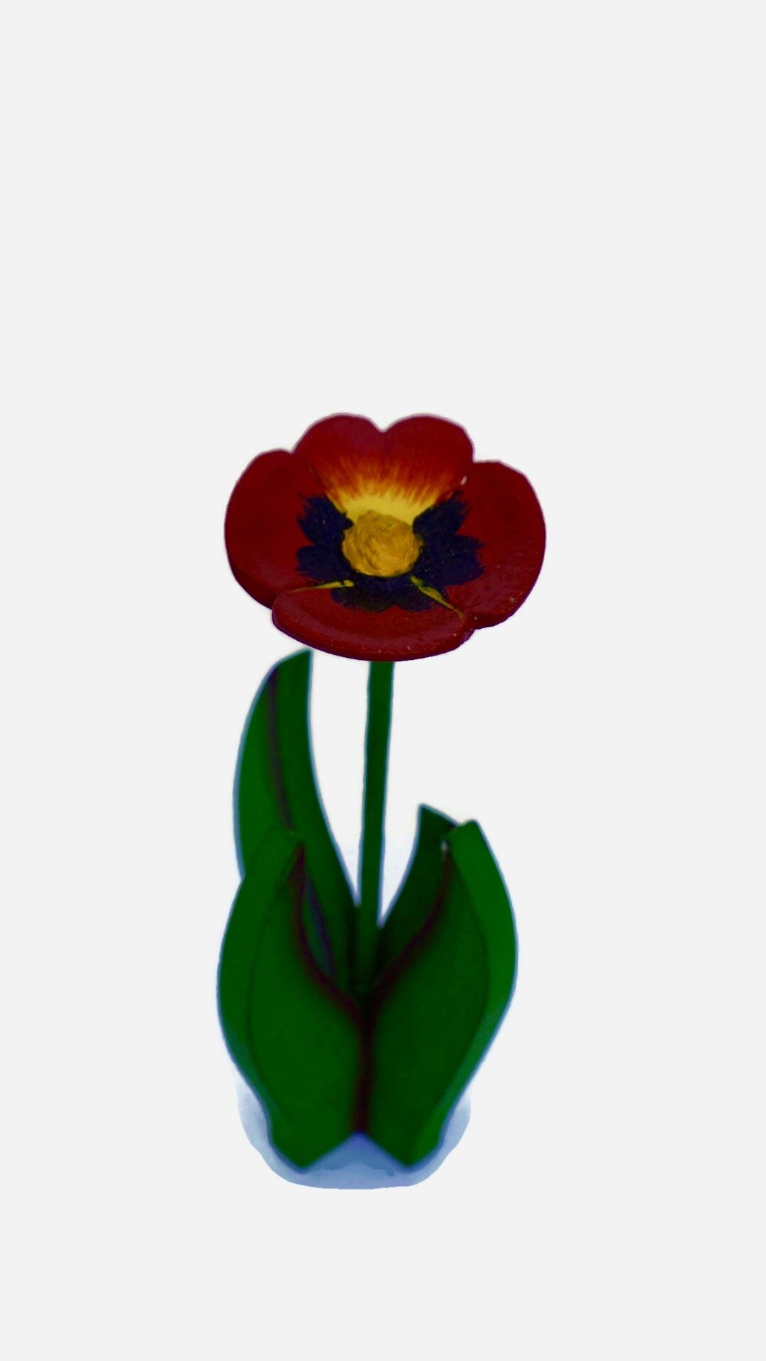 Pansy on stand dark red.jpeg