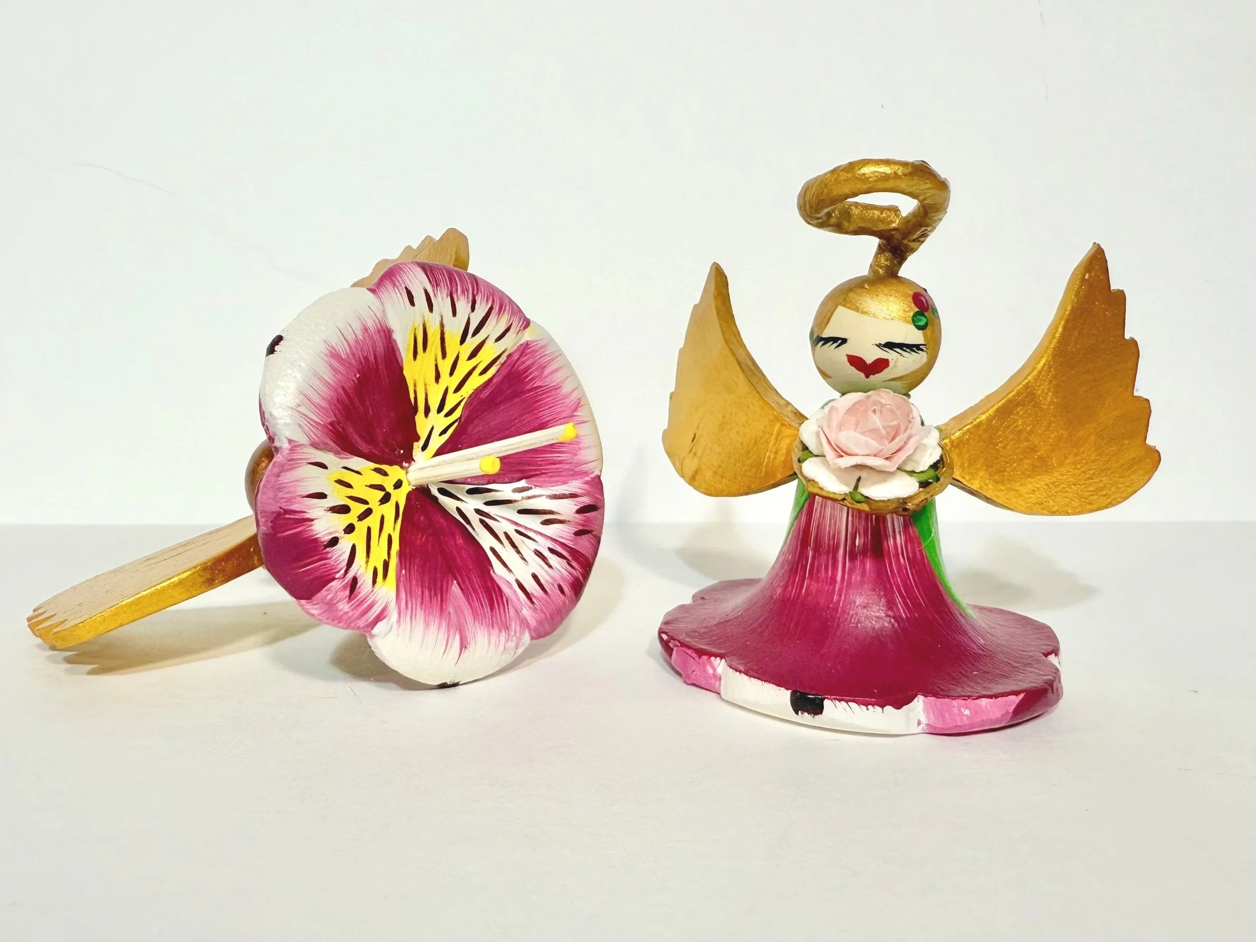 Variegated Pink Peruvian Flower Angel