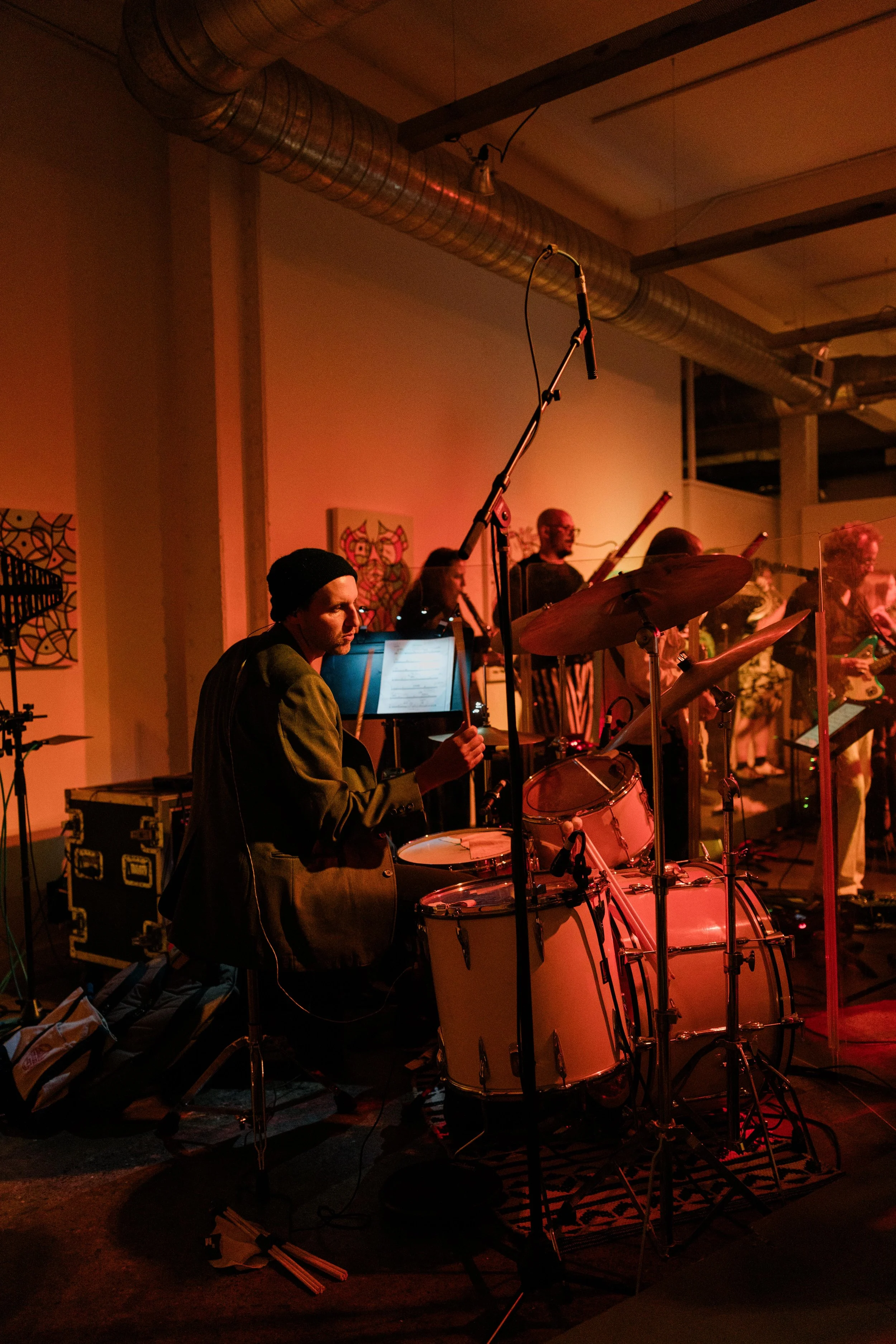 One Found Sound performing at Heron Arts, photo by @backstagejackson
