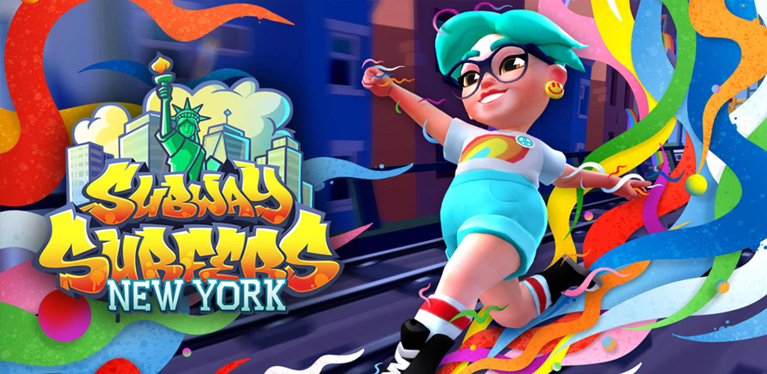 Subway Surfers a game where u dodge opsticles collecting coins running from  a man