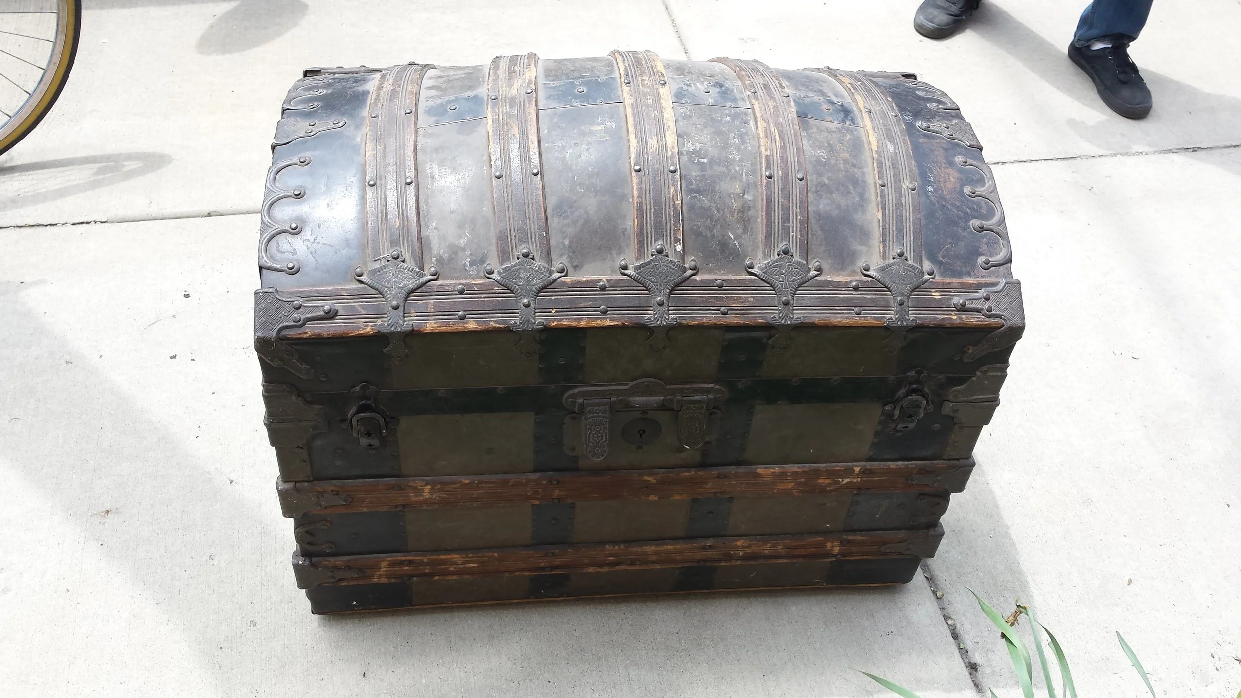 Camel Back Steamer Trunk