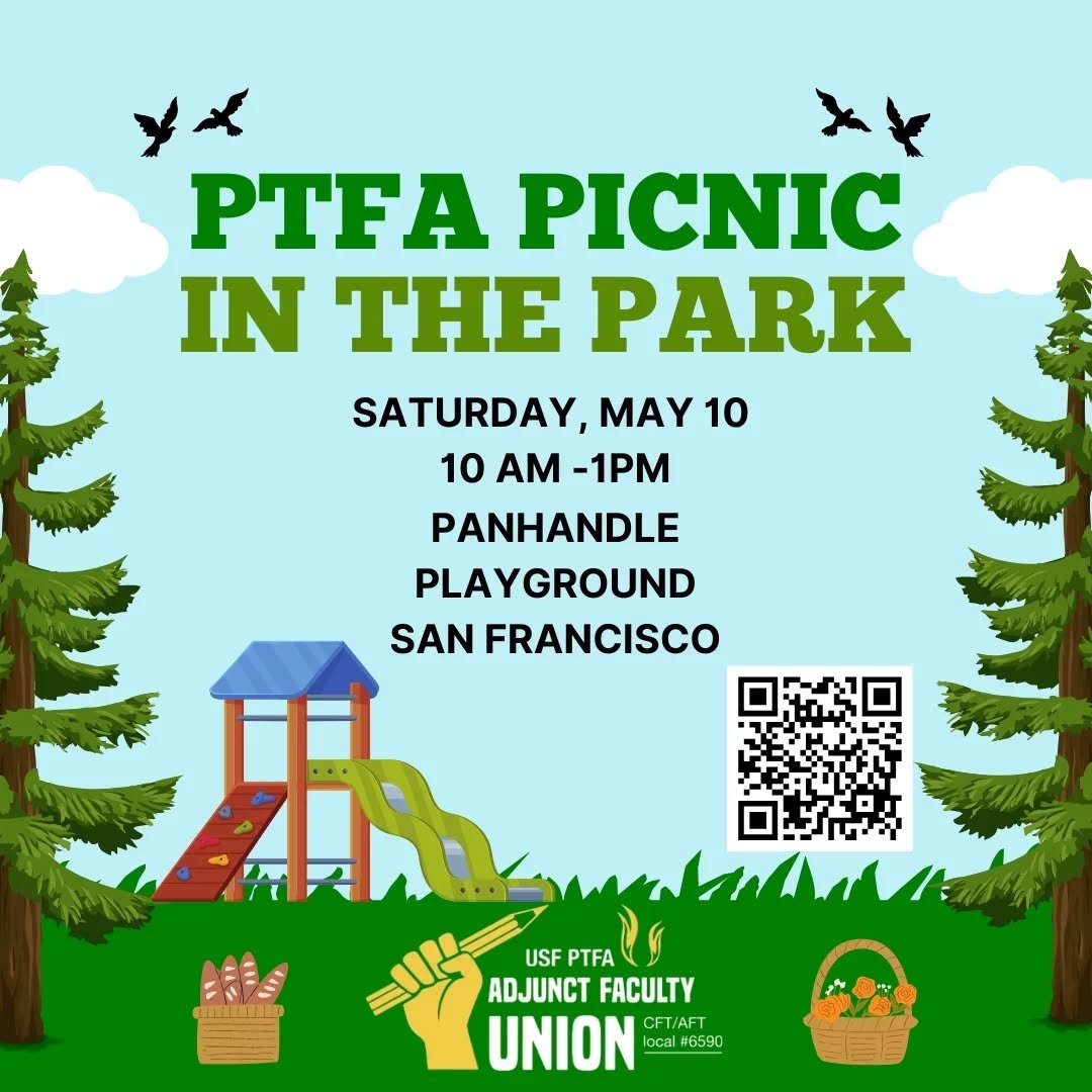 YOU'RE INVITED! Come celebrate the end of classes and the kickoff of the next round of bargaining with other #USFPTFA members, families and friends!&nbsp;

There will be food, games, and even support for those who need it. Let's strengthen our #union