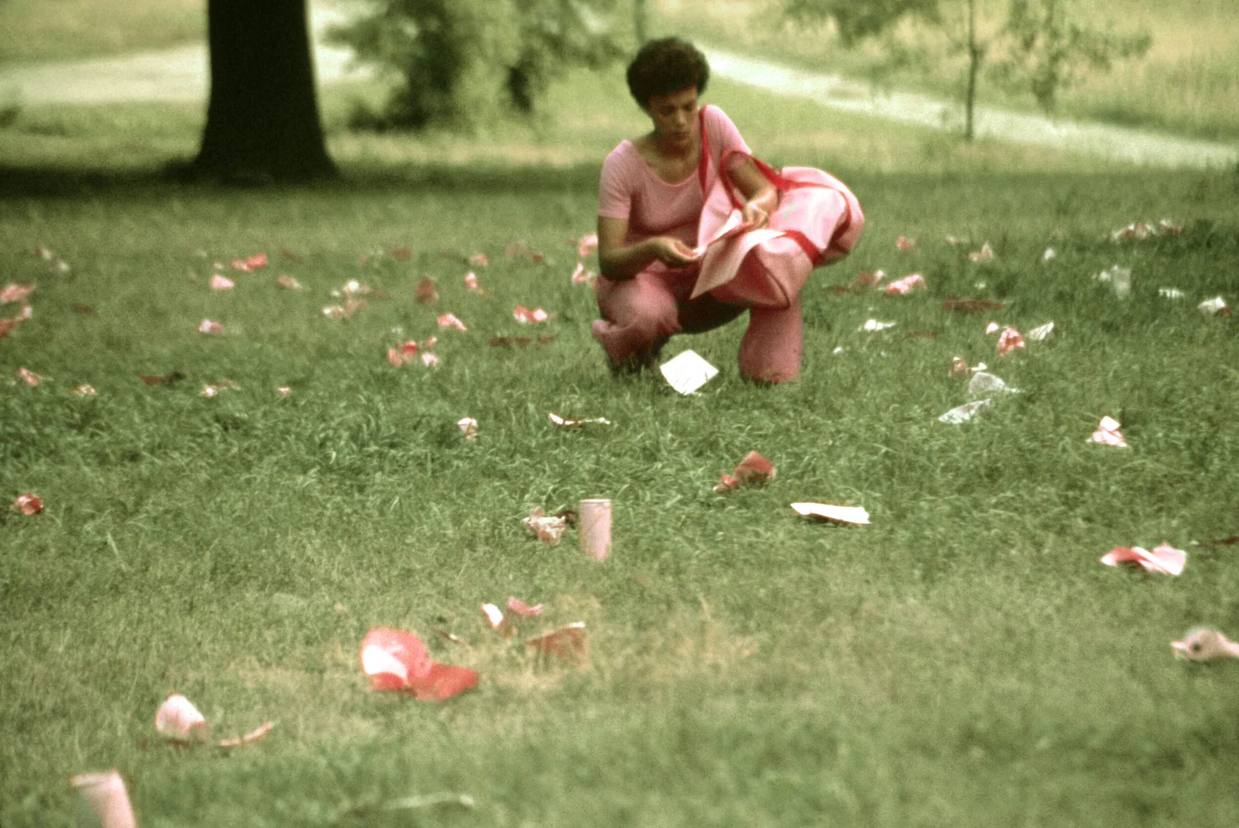 Pink Trash" and Greensward by Marie Catalano — Assemblage