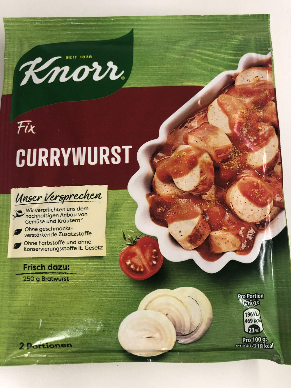 Knorr Fix for meatballs & burgers 46g / 1.62 oz. NET. WT.