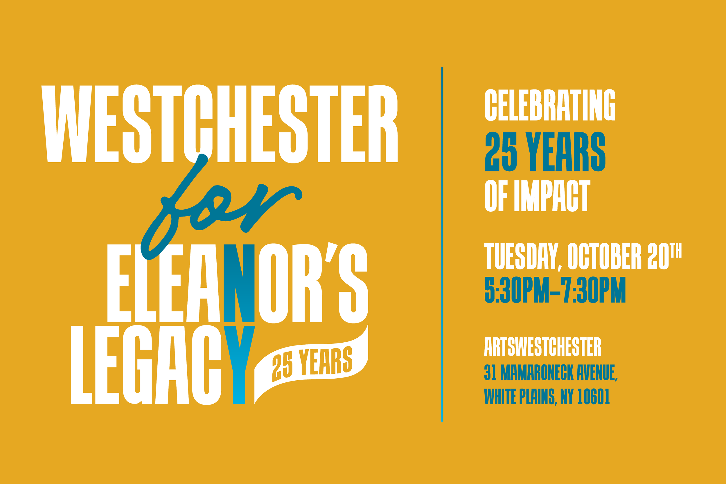 Westchester for Eleanor’s Legacy