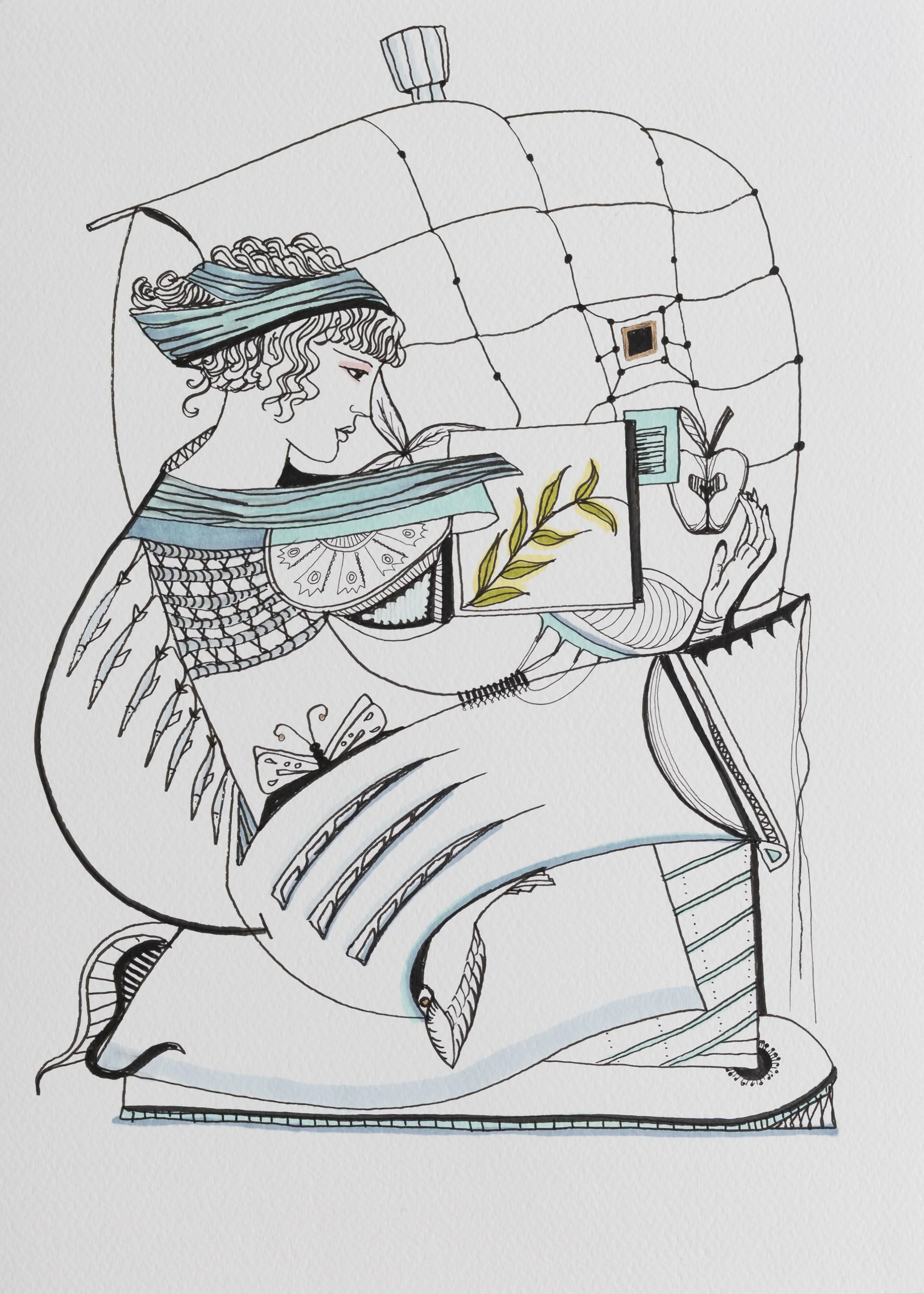 Escale après l'orage
Mixed media on paper
2026