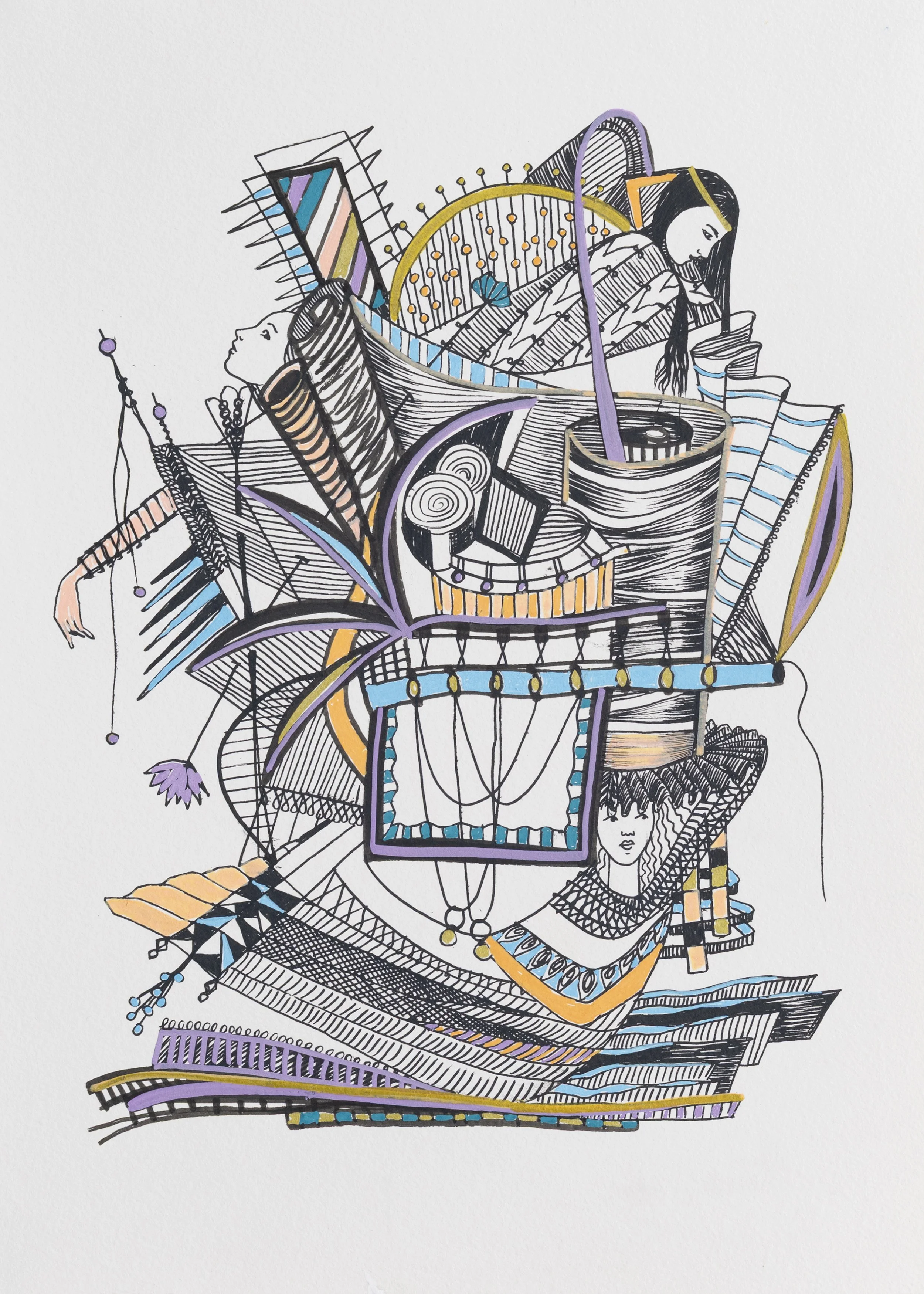 Le Refuge et ses écueils
Acrylic on paper
2026