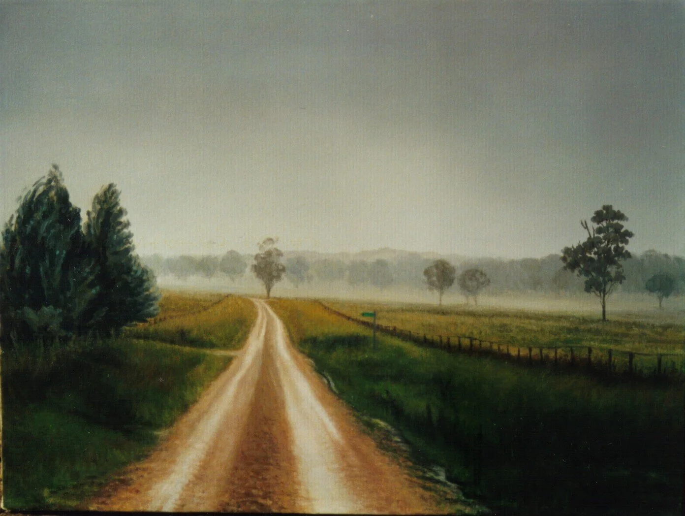 2001 After rain on Hartford road 45x61cm