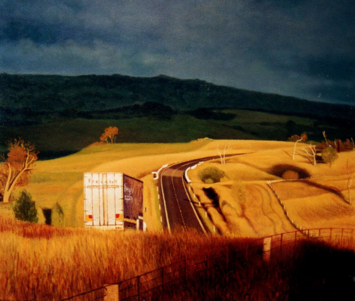 2001 From the Hartford Road bus stop II 98x116cm
