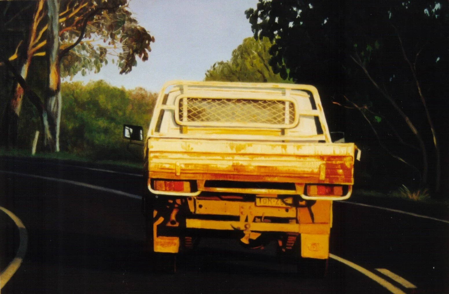 2001 White truck 61x92cm