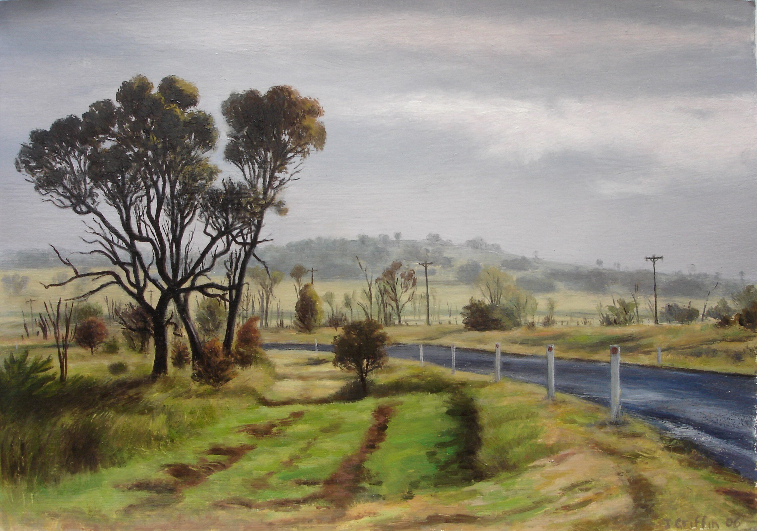 Near Dangars Lagoon 2006-38x27cm